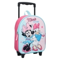 Disney Minnie Daisy Schoolbag 3D Trolley Backpack Kindergarten Kindergarten Free time