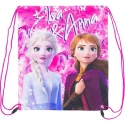 Disney Frozen Flat Backpack Bag Sports Gym Hiking Frozen 2 pink