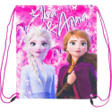 Disney Frozen Zaino Piatto Sacca Sport Palestra Escursioni Frozen 2 rosa