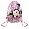 Disney Minnie Mouse Zaino Piatto Sacca Sport Palestra Escursioni Smile Rosa