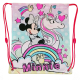 Disney Minnie Mouse Zaino Piatto Sacca Sport Palestra Escursioni Minnie Orecchie