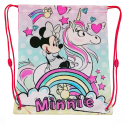 Disney Minnie Mouse Flat Backpack Bag Sports Gym Hiking Unicorn