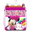 Disney Minnie Mouse Zaino Piatto Sacca Sport Palestra Escursioni Minnie Smile Zip