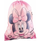 Disney Minnie Mouse Zaino Piatto Sacca Sport Palestra Escursioni Minnie Smile Zip