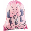 Disney Minnie Mouse Flat Backpack Bag Sports Gym Hiking Minnie Pale