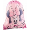 Disney Minnie Mouse Flat Backpack Bag Sports Gym Hiking Minnie Pale