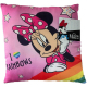 Cuscino Minnie Mouse Cuore 40x40cm Decorativo in Microfibra Bambini Divano Letto