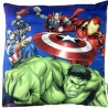 Cuscino Avengers 40x40cm Decorativo Microfibra con Tasca Porta Pigiama