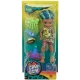 Cave Club Rockelle Bambola e Dinosauro 45cm con Accessori, Giocattolo Playset
