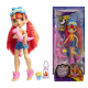 Cave Club Pigiama Party Preistorica Bambola Emberly Playset con Capelli Rosa