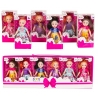 Principessa set 6 x Mini Bambola 12cm in scatola Regalo per Casa Delle Bambole