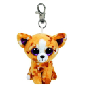 TY Beanie Peluche Pablo Il Cane Portachiavi 8.5cm Ragazza Donna Clip Borsa zaino