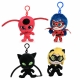 Miraculous Ladybug Portachiavi Peluche 12cm 3D ,Ciondolo Borsa Zaino Lady Bug