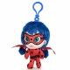 Miraculous Ladybug Portachiavi Peluche 12cm 3D ,Ciondolo Borsa Zaino Plagg
