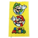Super Mario Asciugamano in Cotone 100% Telo Mare 70x140cm Bambini