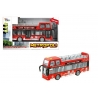 Metropoli Autobus Turistico Rosso a Frizione Luci e Suoni Scala 1:16