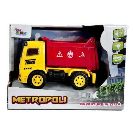 Garbage Truck Car Wagon Truck Work Yard Firefighters Lights and Sounds 1:20 Scale Model