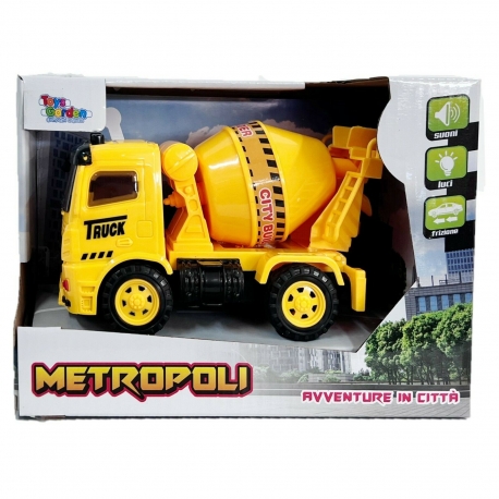 Camion Tipper Auto Carro Camion Lavoro Cantiere Pompieri Luci e Suoni Modellino Scala 1:20