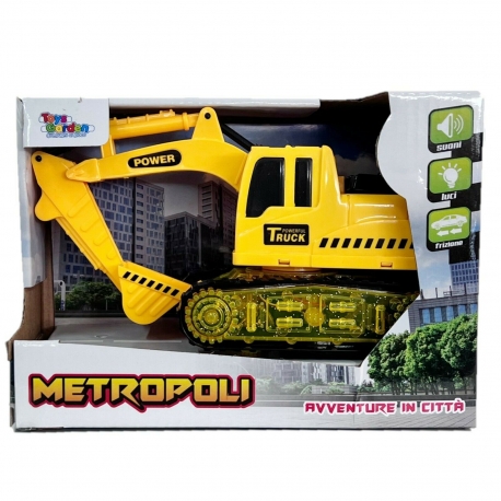 Betoniera Auto Carro Camion Lavoro Cantiere Pompieri Luci e Suoni Modellino Scala 1:20