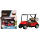 Golf Cart Metal Model Scale 1: 20-1: 35 City Series Red