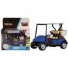 Golf Cart Metal Model Scale 1: 20-1: 35 City Series Blue