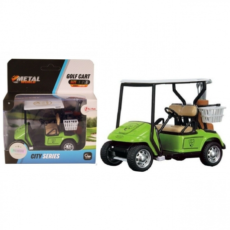 Golf Cart Modellino in Metallo Scala 1:20-1:35 City Series Blu