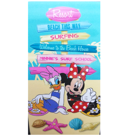 Minnie Mouse Stars Towel 100% Cotton Beach Towel 70x140cm Disney Kids