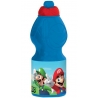 Super Mario Bros Water Bottle 400ml Resistant Plastic School, free time