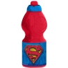 Superman Borraccia in Plastica Resistente 400ml Scuola,tempo libero