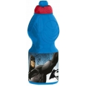 Batman & Superman Borraccia di Plastica Resistente 400ml Scuola, tempo libero