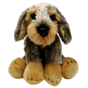 Schnauzer Grigio Cane Cucciolo Peluche Luxury Serie-2 Alteza 26cm Originale