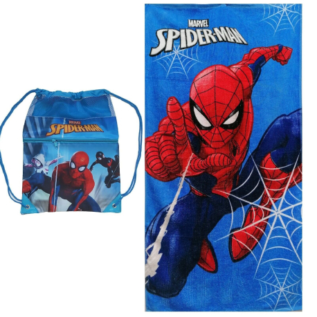 Spiderman 100% Cotton Towel Beach Towel 70x140cm Children