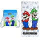 Super Mario Giallo Telo Mare Cotone 100% 70x140cm Bambini + Sacco 40x30cm