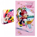 Minnie Mouse Summer Beach Towel MicroSponge 70x140cm Girl + Bag 40x30cm
