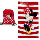 Minnie Mouse Summer Beach Towel MicroSponge 70x140cm Girl + Bag 40x30cm