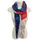 Elegante Sciarpa Plisse Misto Seta Sciale Foulard Donna Cerimonia