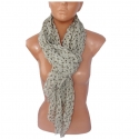 Beige SCARF FOULARD Shrug Stole Man Woman Silk + Viscose SF-01
