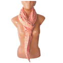Pink SCARF FOULARD Shrug Stole Man Woman Silk + Viscose SF-01