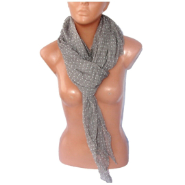 blu scuro Pashmina Sciarpa Uomo & DONNA seta fantasia quadrifoglio