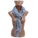 Gray Four Leaf Clover SCARF Foulard Shrug Man Woman Mixed Silk SQ1
