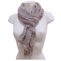 Beige Marro Quadrifoglio SCIARPA Foulard Coprispalle Uomo Donna Misto Seta SQ1