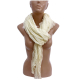 Beige Marro Quadrifoglio SCARF Foulard Shrug Man Woman Mixed Silk SQ1
