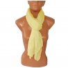 Solid Yellow Crepe SCARF Shawl Foulard Shawl Silk Blend