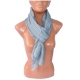 Grigio chia Zig zag SCIARPA Scialle Foulard Copri spalle Stola Misto Seta Unisex