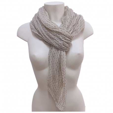 Grigio Topo Zig zag SCIARPA Scialle Foulard Copri spalle Stola Misto Seta Unisex