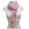 Pink Zig zag SCARF Shawl Foulard Shoulder Cover Stole Mixed Silk Unisex