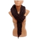 Beige Stars Delicate SCARF Foulard Shrug Cotton Man Woman FS01