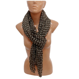 Nero Rosso Stelle Delicata SCIARPA Foulard Coprispalle Cotone Uomo Donna FS01