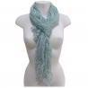 Green SCARF Foulard Shrug Gothic Man Woman Mixed Silk SG1
