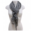 Grigio Scuro SCIARPA Foulard Coprispalle Gotico Uomo Donna Misto Seta SG1